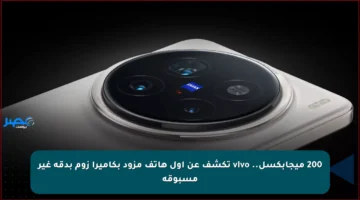 200 ميجابكسل.. vivo تكشف عن أول هاتف مزود بكاميرا زوم بدقة غير مسبوقة